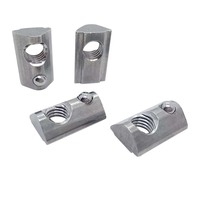 Écrous à bille élastiques M4 M5 M6 M8, écrous à bille à ressort à enroulement, écrous à rainure en T pour profilés en aluminium de série 4040