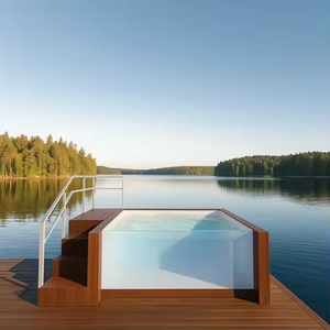 Impressionnante qualité 12 pieds extérieur préfabriqué luxe Spa piscine grand équipement et accessoires en fibre de verre - Product Image 3