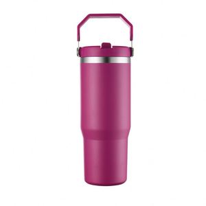 Vaso Térmico Portátil para Coche con Logotipo Personalizado, Aislamiento al Vacío, Recubrimiento en Polvo, 20oz/30oz, para Cerveza y Bebidas Frías, con Tapa y Asa - Product Image 1