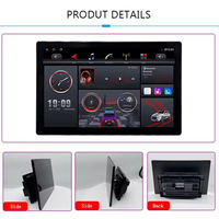 LELV Android 15, Soporte Universal para Tablero de Auto, Estéreo para Auto con Pantalla Táctil Giratoria de 360°, Navegación GPS, Pantalla Dividida, WiFi, Mirror