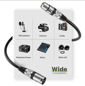 <span class=keywords><strong>Cable</strong></span> <span class=keywords><strong>de</strong></span> <span class=keywords><strong>Audio</strong></span> XLR <span class=keywords><strong>de</strong></span> Varios <span class=keywords><strong>Colores</strong></span>, Macho a Hembra, para Micrófono, Mezclador, DMX, Altavoz, con Revestimiento <span class=keywords><strong>de</strong></span> PVC, Resolución 1080p - Product Image 6