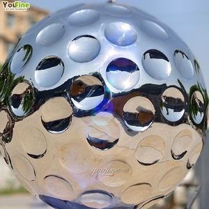 YOUFINE - Escultura Moderna <span class=keywords><strong>de</strong></span> Pelota <span class=keywords><strong>de</strong></span> Golf <span class=keywords><strong>de</strong></span> Acero Inoxidable para Decoración <span class=keywords><strong>de</strong></span> Campos <span class=keywords><strong>de</strong></span> Golf al Aire Libre - Product Image 4
