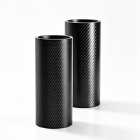 Tube en fibre de carbone ODM/OEM en gros, différentes longueurs, pour l'aérospatiale / cadre de drone, finition mate, haute résistance, personnalisation disponible