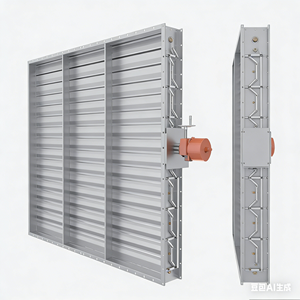 Regulador de Flujo de Aire Eléctrico Industrial para Ventilación de Túneles y Control de Humo por Incendios - Product Image 1