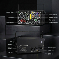 Projecteur LED Laser GoBo 7-en-1 pour Événements, Effet Œil d'Abeille, Télécommande DMX, Idéal Mariages et Concerts, Portable et Durable YSH