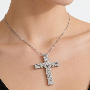 สร้อยคอจี้เพชร CVD คุณภาพสูงแบบคลาสสิก ชุบทองคำ 14K เงินแท้สั่งทำพิเศษ ของขวัญสุดหรูสำหรับงานหมั้น - Product Image 2