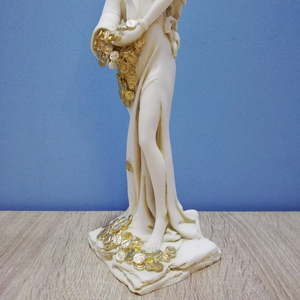 Estatua <span class=keywords><strong>de</strong></span> la diosa <span class=keywords><strong>de</strong></span> la suerte <span class=keywords><strong>de</strong></span> la riqueza, mitología <span class=keywords><strong>griega</strong></span> <span class=keywords><strong>de</strong></span> 29cm, escultura hecha a mano <span class=keywords><strong>de</strong></span> alabastro <span class=keywords><strong>de</strong></span> resina blanca, decoración <span class=keywords><strong>de</strong></span> Grecia - Product Image 4