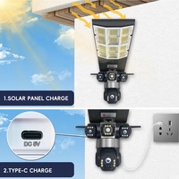 Caméra solaire extérieure V380 Pro, éclairage de rue, sécurité, caméra Wifi 4G avec 3 objectifs pour les marchés d'Asie, de l'UE, d'Afrique, des États-Unis, d'Amérique du Sud