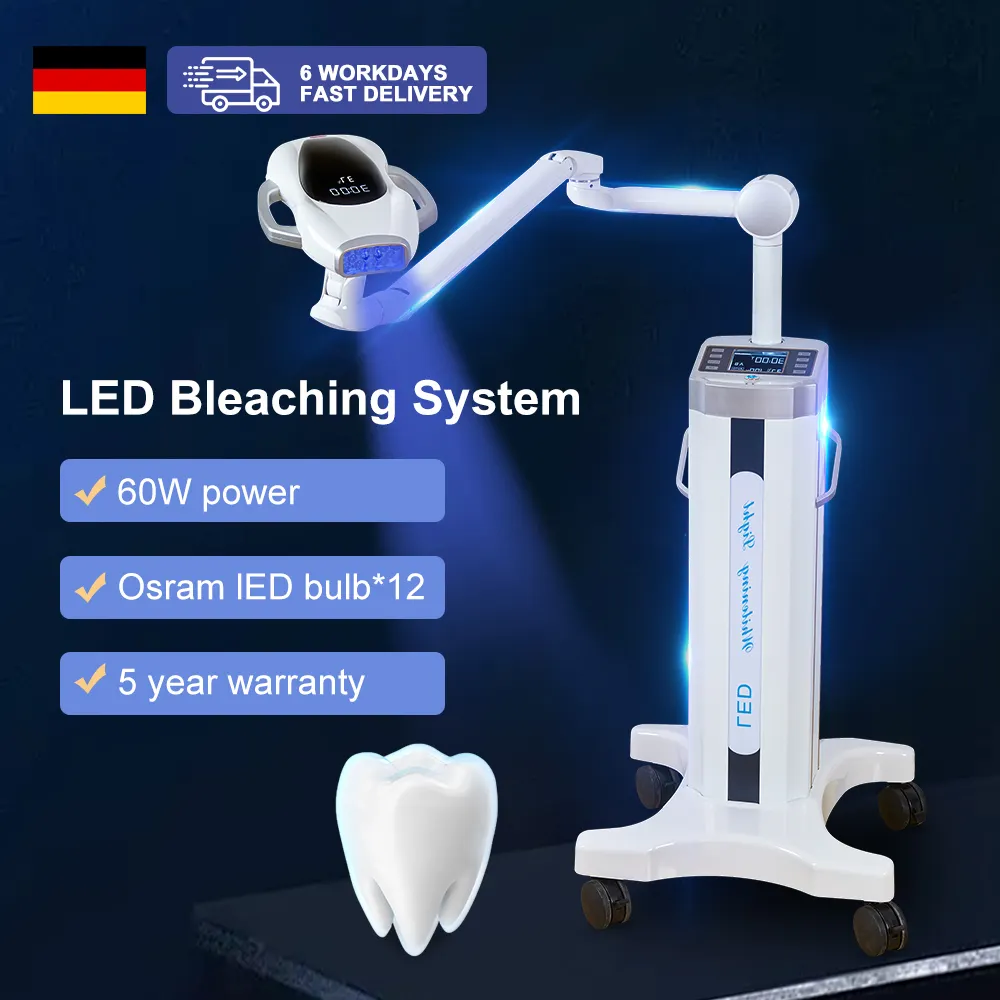 전문 60W 클리닉 살롱 화이트 LED 조명 치아 미백 램프 치아 미백 치아 미백 기계 전문 사용