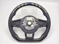 Volant sport en cuir pour VW Golf 5/6/7/R MK5/MK6/MK7/MK7.5/GTI Polo Passat CC B8 B6 A7, 3 branches, 35 mm, avec grip