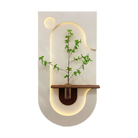 Peinture murale LED de luxe moderne, motif bouteille verte, en sable 3D, pour porche