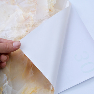 วอลล์เปเปอร์พีวีซีลายหินอ่อนมีกาวในตัวกันน้ำมันพื้นหลังทีวีสติกเกอร์ติดผนังห้องน้ำผนัง - Product Image 4