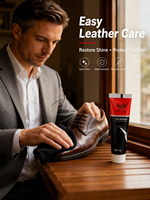 Betún para Zapatos de Uso Único Jin Yang Instant Shine Easy Clean, Capacidad Pequeña Estándar de 30g