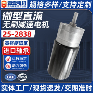 Motor CC sin escobillas 25-2838 de 12V 24V con controlador integrado, sensor Hall, bajo nivel de ruido, motor en miniatura para automatización industrial y robótica. - Product Image 5