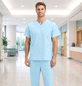 OEM ODM Customized Men's Short Sleeve <b>Scrub</b> <b>Set</b> Nursing <b>Scrubs</b> <b>Sets</b> For Men - Product Image 5
