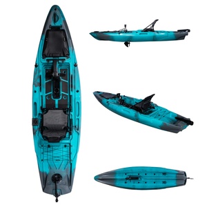 HDPE 12ft người duy nhất đại dương chèo thuyền đạp Kayak mới nóng bán cứng nhựa LSF thể thao dưới nước PE kayak - Product Image 1