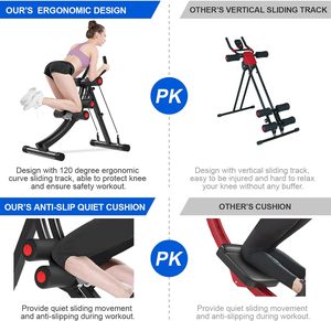 Tốt nhất bán phòng tập thể dục nhà bụng Abs Workout Máy huấn luyện viên tập thể dục giảm cân unisex điều chỉnh bụng Crunch thiết bị - Product Image 6