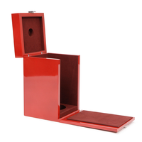 Cajas de vino de madera lacada biodegradable elegante con revestimiento UV laminado mate grabado directo del fabricante para whisky