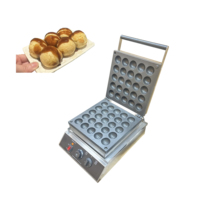 Machine à gaufres classique commerciale à 25 trous, machine à gaufres Takoyaki en forme de boule, mini-machine à crêpes à vendre