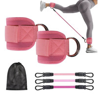 Bandes de Résistance Cheville Personnalisables pour Entraînement de Vitesse et d'Agilité Hommes et Femmes – Néoprène et Latex, Résistance Moyenne, Durables