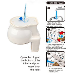 Pistolet à eau interactif pour toilettes, jouet amusant, cadeau farfelu pour enfants, améliore l'interaction pour les blagues de fête, cadeau surprise - Product Image 4