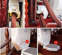 Mini hélicoptère hydraulique automatique, facile à utiliser, pour grimper des escaliers à la maison