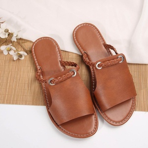 Chaussures confortables respirantes <span class=keywords><strong>de</strong></span> la meilleure qualité, pantoufles pour femmes, résistantes à l'usure, antidérapantes, sandales plates pour femmes - Product Image 4