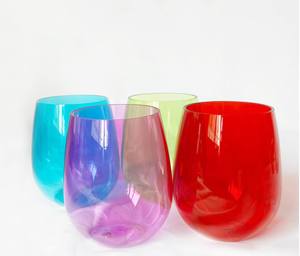 شعار مخصص من الأكريليك غير القابل للكسر PET Stemless Red حفلة - Product Image 3