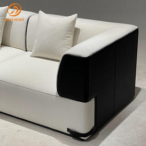 Italian-Style Light Luxury <strong>Verona</strong> Green L-Shape Fabric <strong>Sofa</strong>, Modern Simple Straight-Line for Living Rooms, Hotels &amp; Homes - Product Image 4