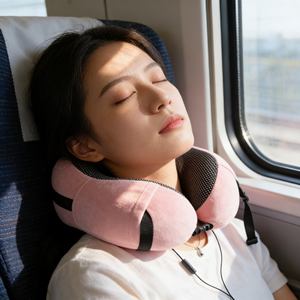 Auto-Kopfstützenkissen aus Memory-Schaum mit verstellbarem Riemen für Nackenstütze bei langen Fahrten - Product Image 1