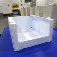 Bacs de tri empilables personnalisés pour vêtements, bacs de stockage en plastique pour entrepôt, boîtes de rangement en plastique sur mesure