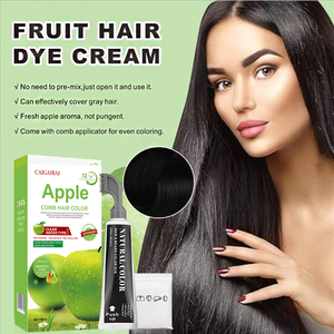 ครีมเปลี่ยนสีผมแอปเปิ้ลโปรสารสกัดจากพืชออร์แกนิก ติดทนนาน กันน้ำ หวีย้อมผม <span class=keywords><strong>ย้อม</strong></span><span class=keywords><strong>ผม</strong></span><span class=keywords><strong>เร็ว</strong></span> ปิดผมขาว - Product Image 5