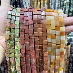 Cuentas cuadradas de ángulo recto a granel de <span class=keywords><strong>piedra</strong></span> Natural de 8mm, accesorios de joyería DIY sueltos semiacabados para pulsera, collar artesanal - Product Image 1