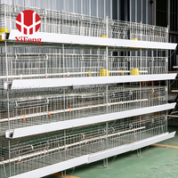 Sistema de Jaulas para Pollos Tipo H de Acero Galvanizado, Marca YiFeng, Nuevo, Directo de Fábrica, Precio Competitivo para Producción Avícola en África