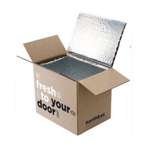 Custom Thermal Insulated Meat Frozen Food Packing Cardboard Box For Cold Chain Transportation