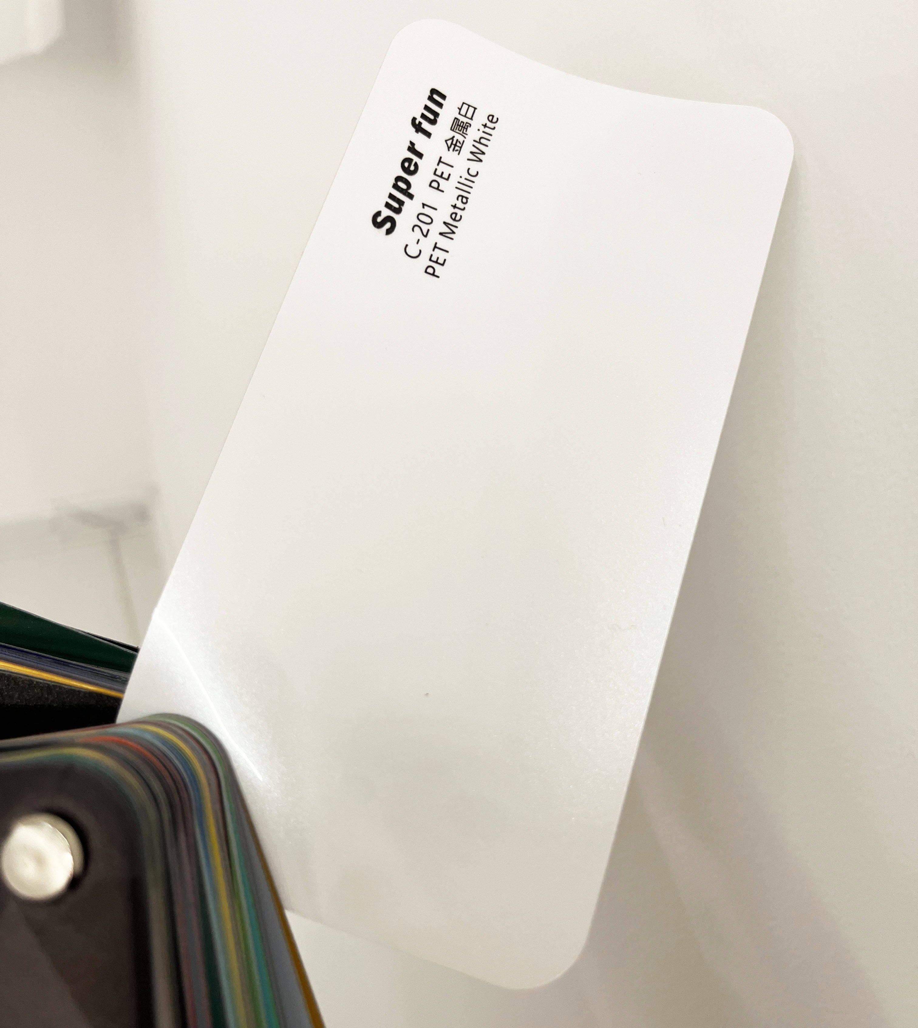 PET Metallic White