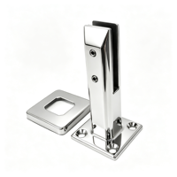Pince carrée en acier inoxydable de 200 mm pour piscine, support de fixation pour verre de balustrade et main courante d'escalier