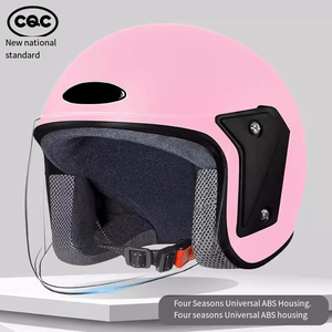Casco da Moto Modulare 308 in ABS a Prezzo di Fabbrica Nuovo Modello Classico Demi-Jet con Doppia Visiera Spedizione Gratuita per Ciclismo e Motociclismo - Product Image 6
