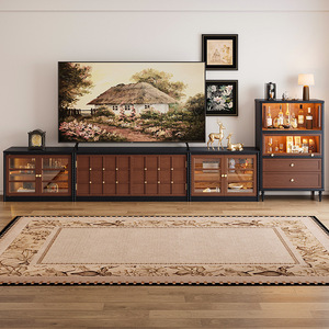Saimo Lighthouse Cabinet Living Room <b>Storage</b> Cabinet With <b>Drawer</b> Compartments 3 Compartments Wood Cabinet - Product Image 3