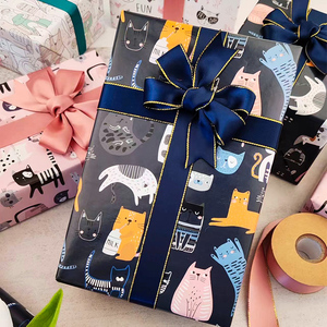 Rouleaux de mouchoirs d'anniversaire de haute qualité série de dessins animés emballage rouleau de papier d'emballage artisanat supérieur - Product Image 4