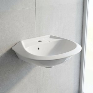 Hotel home pedestal basin wash hand basin with free standing sink bathroom ceramic single hole hotel WC bathroom - Product Image 5