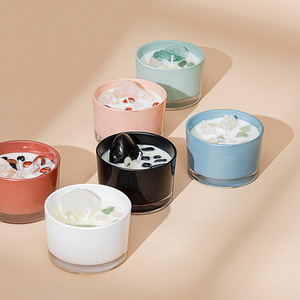 เทียนหอมระเหยจากหินคริสตัลทำด้วยมือสำหรับคริสต์มาสและงานแต่งงานขายส่งสำหรับของขวัญ - Product Image 2