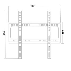 <span class=keywords><strong>Soporte</strong></span> de pared universal <span class=keywords><strong>para</strong></span> TV <span class=keywords><strong>VESA</strong></span> de 400x400mm <span class=keywords><strong>para</strong></span> televisores de 26-63 pulgadas <span class=keywords><strong>Soporte</strong></span> de acero laminado en frío - Product Image 6