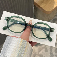 Lunettes Rondes Vintage Léopard Violet Homme 2026 Montures Optiques Anti-Lumière Bleue Tendance Femme Décor de Monture Multicolore