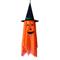 Sombrero de Bruja Inflable de Alta Calidad para Decoración de Jardín de Halloween, Adorno Luminoso de Halloween, Accesorio de Sombrero de Calabaza Fantasma, ¡Gran Venta!