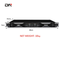 Sıcak satış 4x1800W profesyonel sınıf D amplifikatör 1u tam aralık çizgi dizi güç amplifikatörü