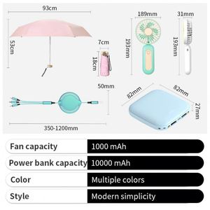 Promoción: Set de Regalo de 2 Piezas para Niña, Mini Ventilador Portátil con Sombrilla - Product Image 2