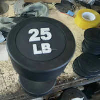 Ensemble d'haltères fixes en forme de tête de 10 à 50 lb, en caoutchouc et acier, pour la remise en forme, la salle de sport et l'entraînement à domicile, poids de 20 kg