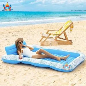 Siège flottant gonflable multifonctionnel pour sports nautiques, siège de natation d'été portable et pliable - Product Image 4