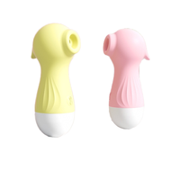 Pequeño caballito de mar consolador vibrador con succión USB recargable IPX6 impermeable-uso externo solo juguete sexual